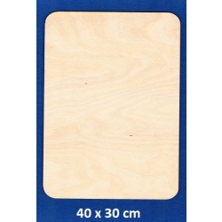 SKLEJKA #3mm Podkładka 40x30cm , deseczka 40x30cm zaokrąglone boki / 1165